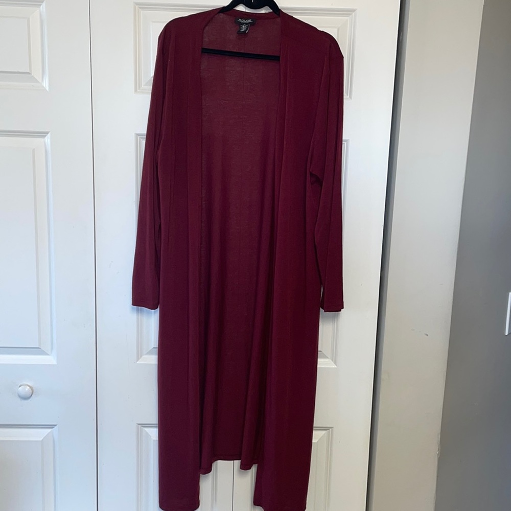 Burgundy Cardigan